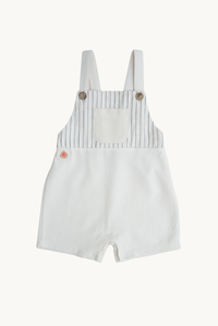 Baby / Kids Striped Overalls Fig Detail 100% Cotton