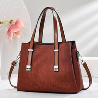 Classic Silver Hardware Medium Size 3 compartment Tote Bag