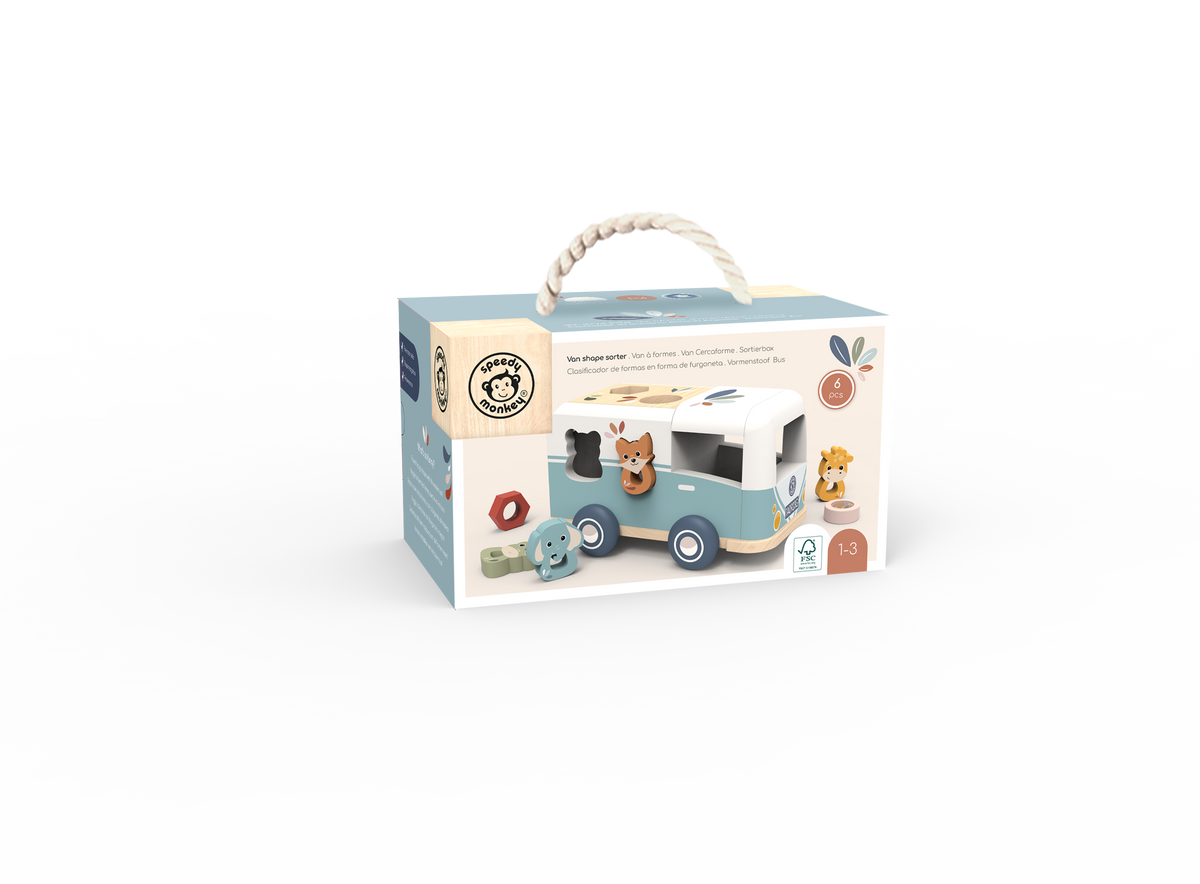 Speedy Monkey Shape sorter van