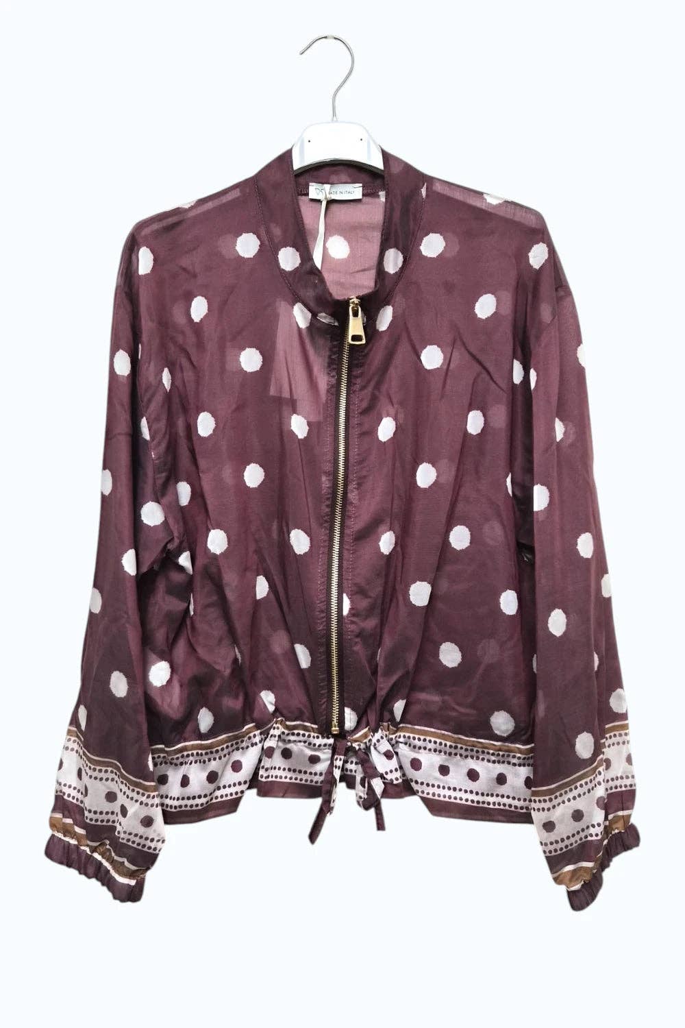 Italian Women’s Zip-Up Bomber Jacket - 3 Designs