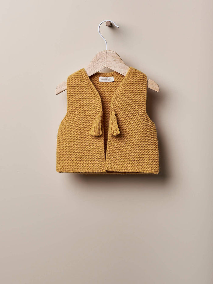 THE STORIES OF AN ENCHANTED FOREST - Gilet in Merino wool knit