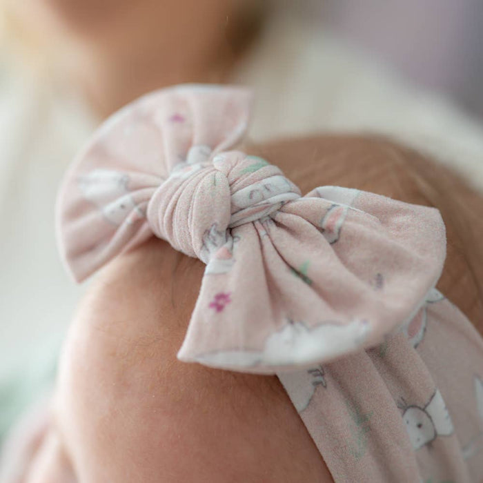 Bunnies Top Bow Turban Headband