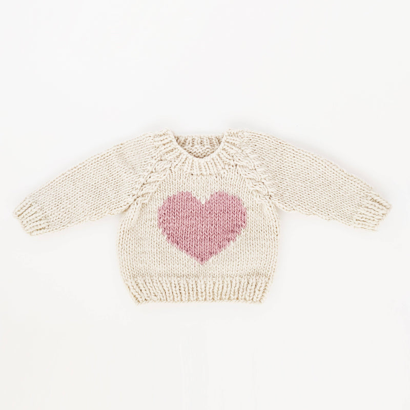 Huggalugs Sweetheart Crew Neck Jumper and Matching Beanie Hat