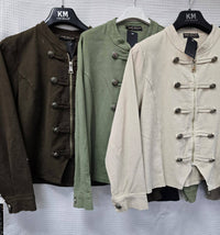 Military Cotton Zip Jacket