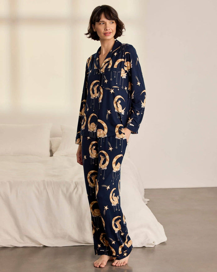 Lunar Bunny Print Long Pyjama Set