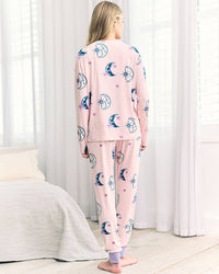 Chelsea Peers - Astral Hearts Print Long Pyjama Set