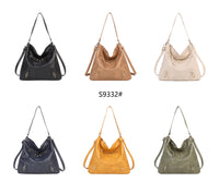 Soft Medium Big Size Mono Handle Hobo Bag with Studs-9332