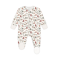 Baby Jersey Sleepsuit - Festive Forest