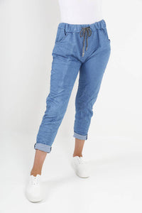 Italian Denim Look Stretch Magic Pants
