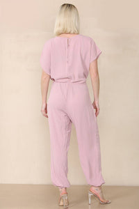 Tie Waist Stylish Harem Jumpsuit