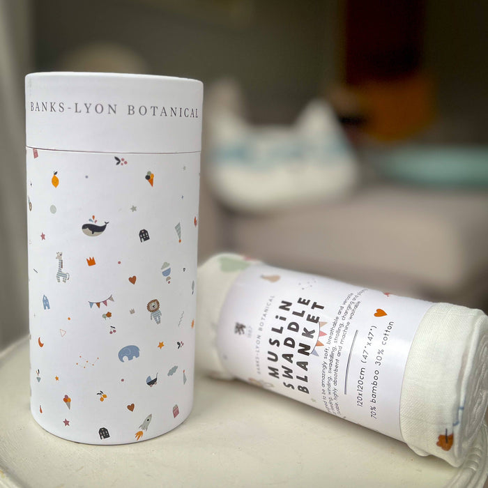 Bamboo Baby Swaddle Blanket, Signature Print