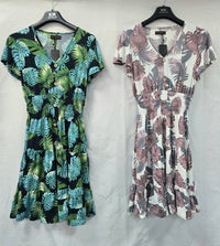 Palms V Midi Jersey Dress