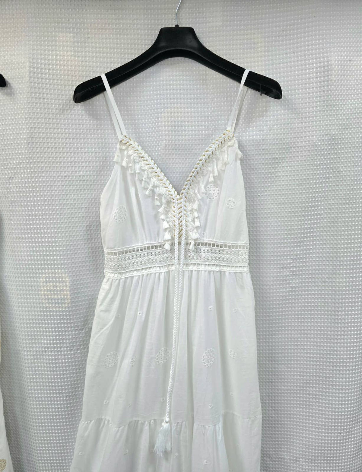 Daisy Cotton Embroidered Anglaise Maxi Dress