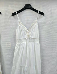Daisy Cotton Embroidered Anglaise Maxi Dress