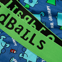 Mr Grumpy - Mr Men - Mens Bamboo Boxer Shorts