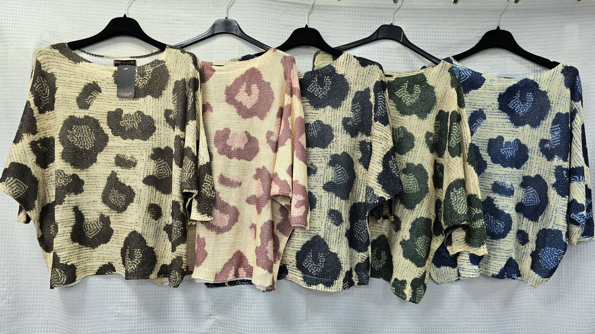 Big Leopard Fine Mesh Knit
