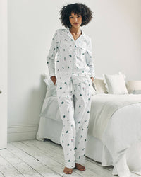 Chelsea Peers - Organic Cotton Ski Vacation Print Long Pyjama Set