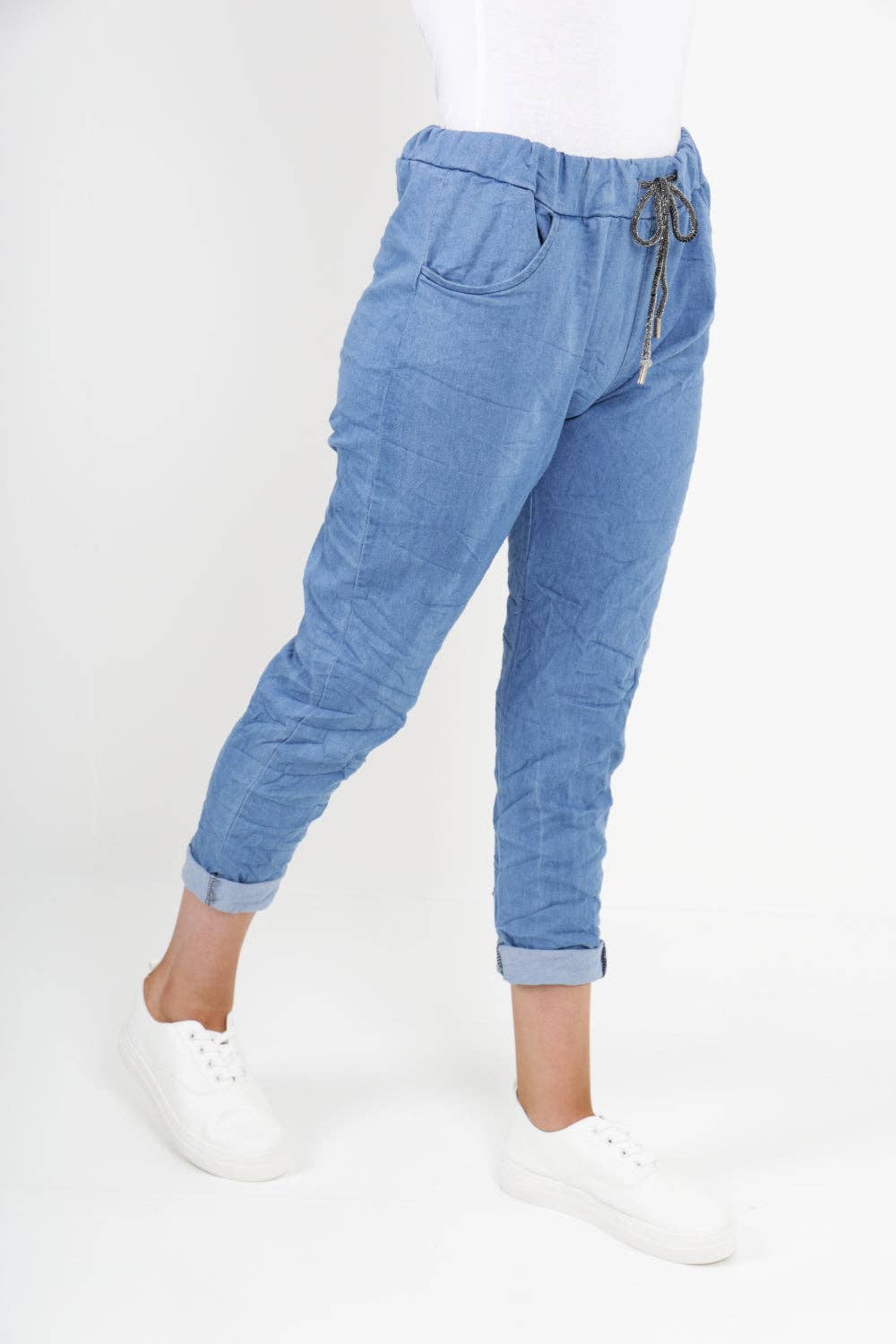 Italian Denim Look Stretch Magic Pants