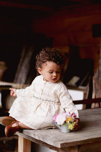 Baby / Girl Check Patterned Dress 100% Cotton OEKO-TEX