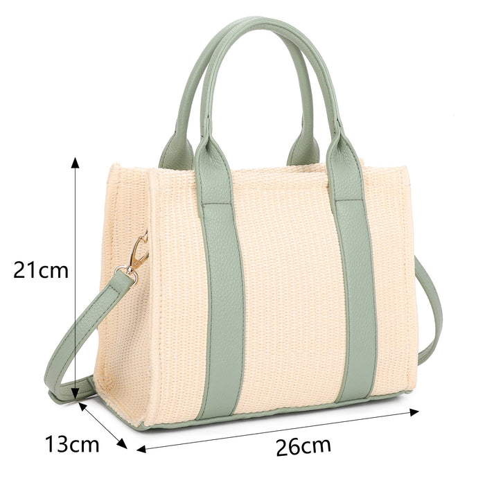 JM1571 Straw Tote Bag Summer Beach Style