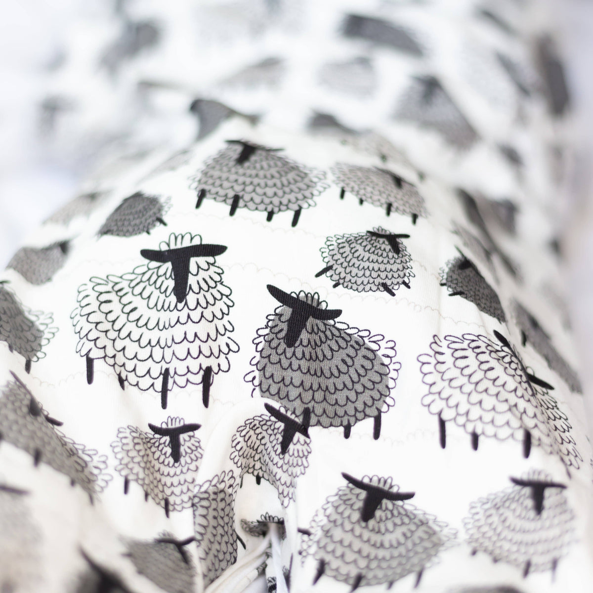 Unisex Baby Cotton Sleepsuit (Onesie) – Sheep Print