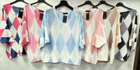 Diamond Print V Mesh Fine Knit