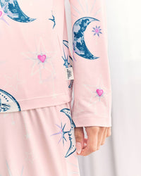 Chelsea Peers - Astral Hearts Print Long Pyjama Set