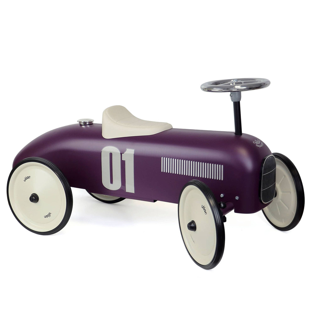 Vilac Purple Metal Ride-On Car – Vintage Style Toy Vehicle