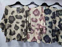 Big Leopard Fine Mesh Knit