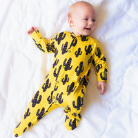 Unisex Baby Cotton Sleepsuit (Onesie) – Cactus Print