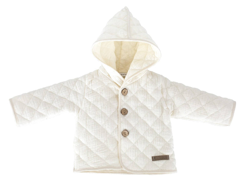 Cream Quilted Jacket