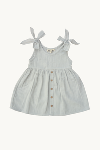Baby / Girl Summer Muslin Dress Sage Green 100% Cotton