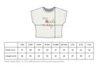 Baby / Kids Summer T-Shirt 100% cotton - Apple print