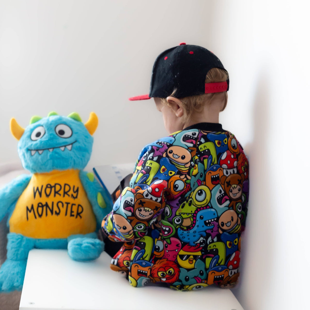 Unisex Kids Monster Bomber Jacket – Lightweight Fleece