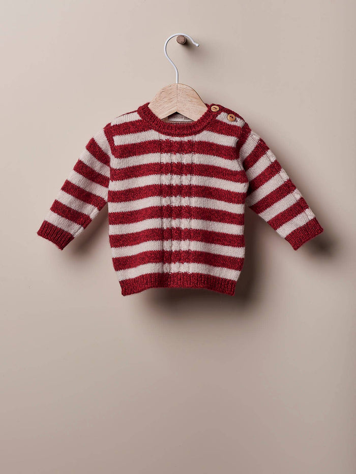 Christmas Time - Sweater knitted in wool and cashmere blend