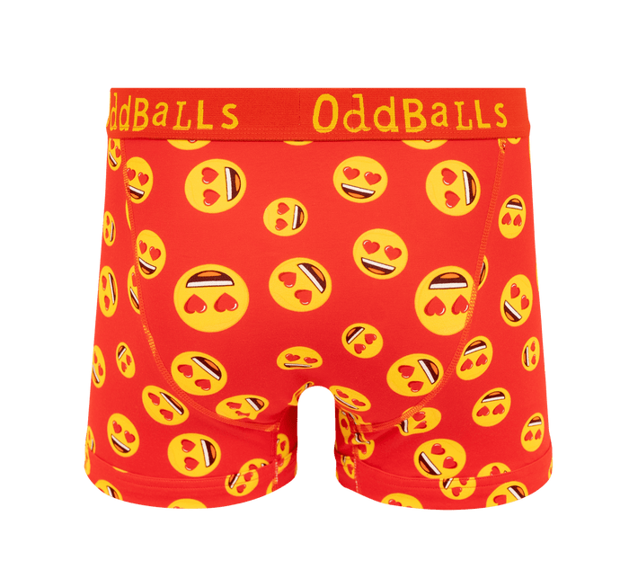 Love Heart Eyes - Mens Cotton Boxer Shorts