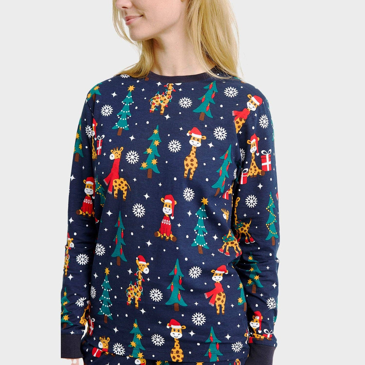 The Giraffe Christmas Pajamas – Women