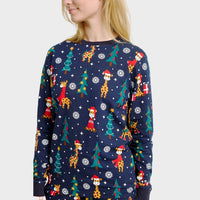 The Giraffe Christmas Pajamas – Women