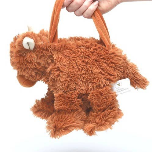 Jomanda Soft Toys & Accessories - Highland Cow Plush Baby Soft Toy Handheld Bag