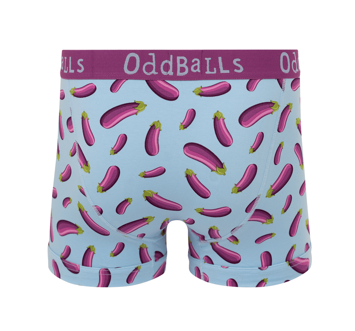 Aubergine - emoji®- Mens Cotton Boxer Shorts