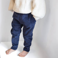 Navy Corduroy "Kid Fit" Trousers