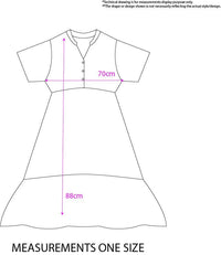 Crinkle Cotton Frill Detail Smock Dress