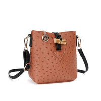 The Small Bamboo Fastening Bucket Bag Mobile Bag-S9353