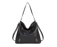 Soft Medium Big Size Mono Handle Hobo Bag with Studs-9332
