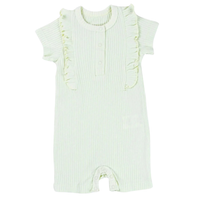Pistachio Green Baby Summer Rompers – 2 Sizes