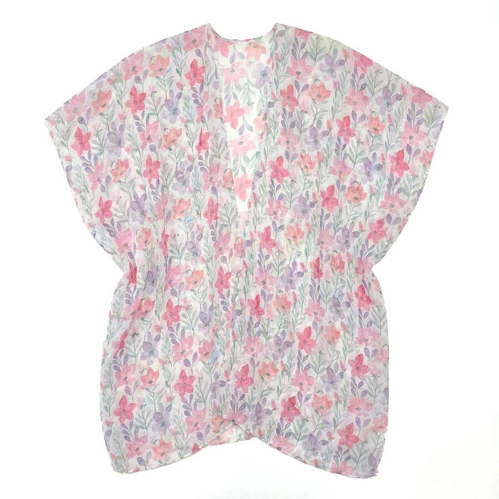 Pastel Flowers Cover Up/Kaftan (90x90cm) - Exclusive Design