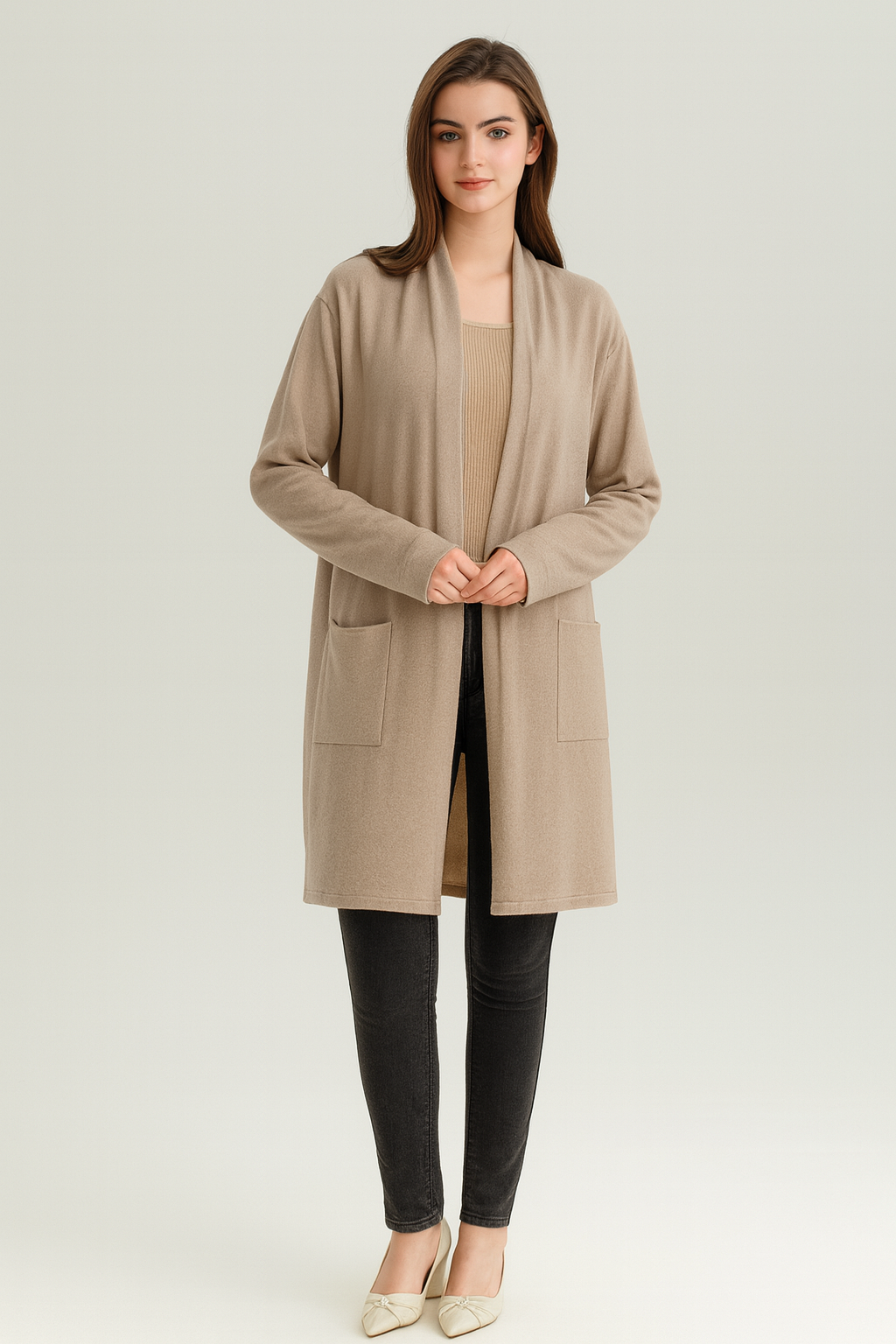 SOFT KNIT CARDIGAN WITH POCKETS