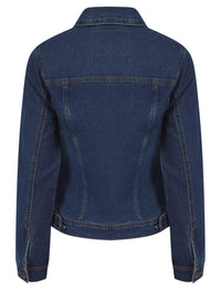 Kurt Muller Mid Denim Blue Cotton Stretch Jacket