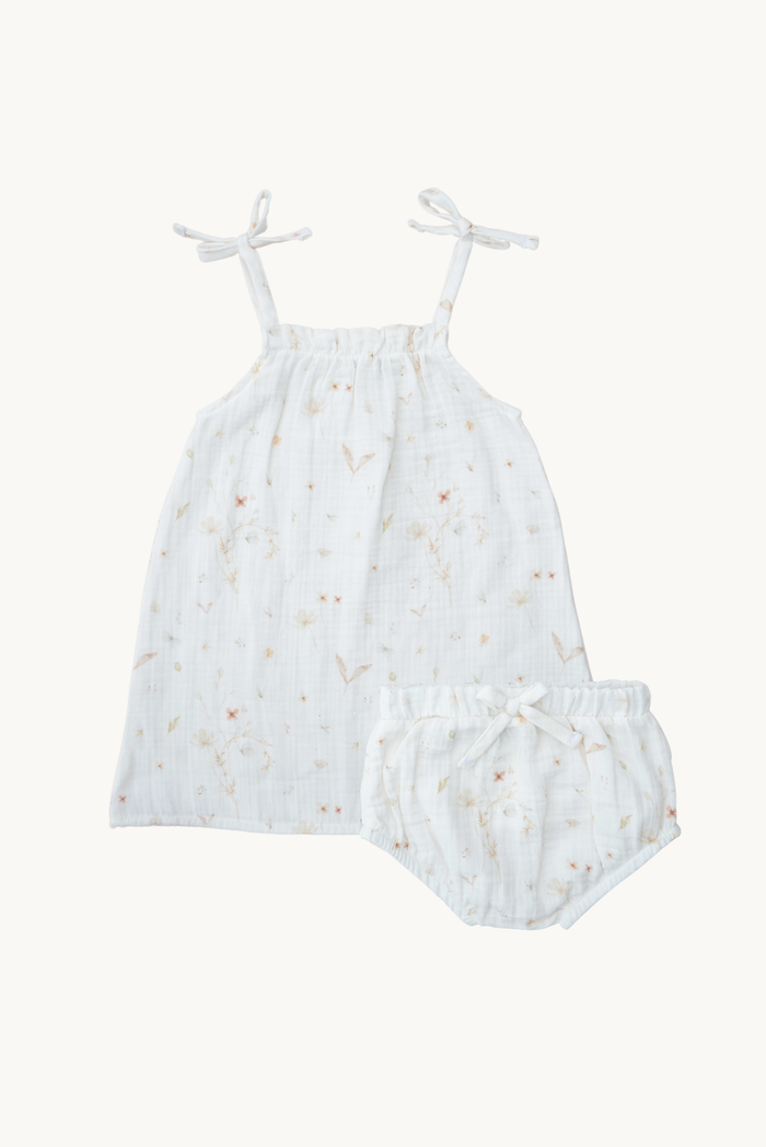 Baby Flower Patterned Muslin Bloomers 100% Cotton
