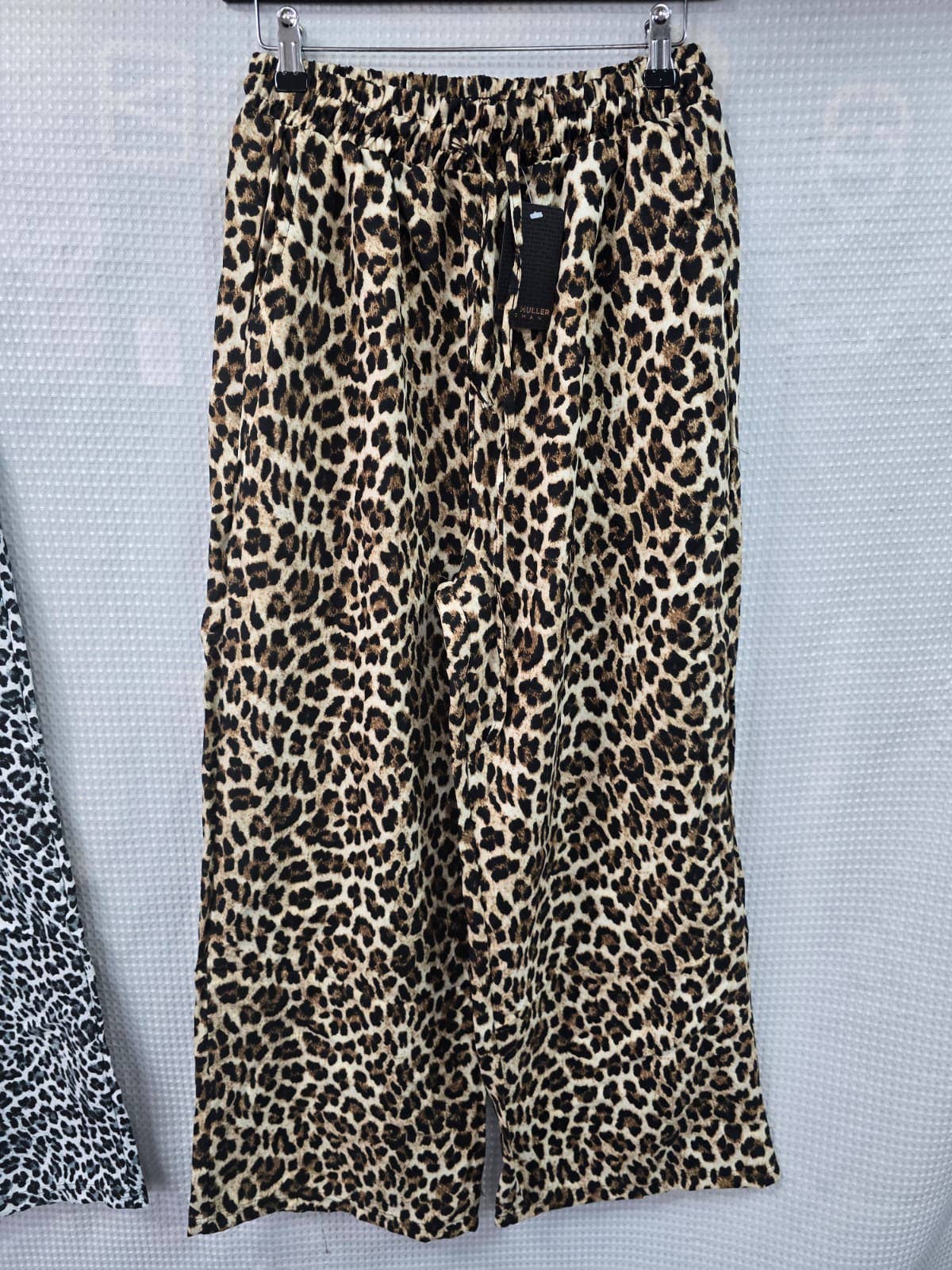 Leopard Printed Wide Leg Palazzo Trousers